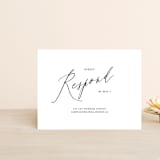 "Crescendo" - RSVP Online Enclosure Cards in Snow by Griffinbell Paper Co. - Front
