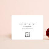 "Delicate" - RSVP Online Enclosure Cards in Obsidian by Jennifer Postorino - Front