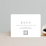 "Classy Type" - RSVP Online Enclosure Cards in Lily by Hooray Creative - Front