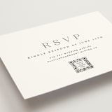 "Classy Type" - RSVP Online Enclosure Cards in Lily by Hooray Creative - Detail