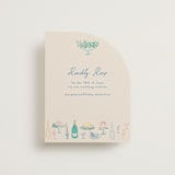 "Dining" - RSVP Online Enclosure Cards in Pastel by Elly - Front