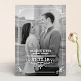 "Ornate Monogram" - Save the Dates in Faux Gold by Kristen Smith - Front