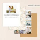 "Ornate Monogram" - Save the Dates in Faux Gold by Kristen Smith - Back of Card