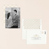 "Ornate Monogram" - Save the Dates in Faux Gold by Kristen Smith - Assembled