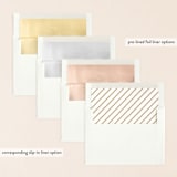 "Ornate Monogram" - Save the Dates in Faux Gold by Kristen Smith - Slip-In Envelope Liners