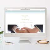 "Simple Knot" - Save the Dates in Sky by SimpleTe Design - FREE Wedding Website