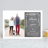 "Chalkboard" - Save the Dates in Charcoal by SimpleTe Design - Front