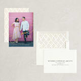 "Signature" - Save the Dates in Antique by Jessica Williams - Assembled