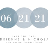 "Simply in Love" - Save the Dates in Rain by Amanda Sager - Close-Up