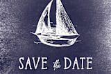 "Nautical" - Save the Dates in Navy by Rebecca Bowen - Close-Up