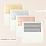 "Tiny Initials" - Save the Dates in Charcoal by Susan Brown - Slip-In Envelope Liners