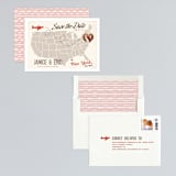 "Up and Away" - Save the Dates in Tomato by leslie hamer - Assembled