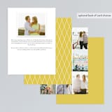 "Bold Brackets" - Save the Dates in Slate by Teresa Lang Co - Back of Card