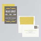 "Bold Brackets" - Save the Dates in Slate by Teresa Lang Co - Assembled