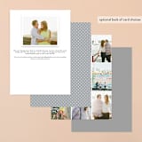 "Simply Timeless" - Save the Dates in White by Sandra Picco Design - Back of Card