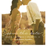 "Simply Timeless" - Save the Dates in White by Sandra Picco Design - Close-Up