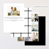 "Grand Central" - Save the Dates in Midnight by Megan Davis - Back of Card