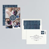 "Festive Love" - Save the Dates in Navy by Bonjour Paper - Assembled