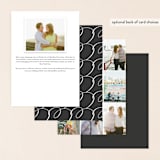 "Tiny Initials" - Save the Dates in Charcoal by Susan Brown - Back of Card