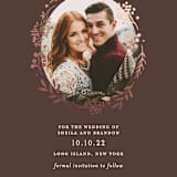 "Rustic Modern Floral" - Save the Dates in Mocha by Gray Star Design - Close-Up