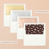 "Rustic Modern Floral" - Save the Dates in Mocha by Gray Star Design - Slip-In Envelope Liners