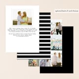 "Triple D" - Save the Dates in Noir by Nicolette Myslinski - Back of Card