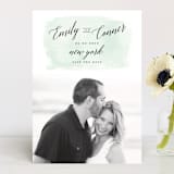 "An Angle" - Save the Dates in Seafoam by Susan Brown - Front