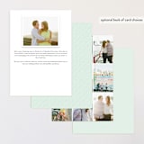 "An Angle" - Save the Dates in Seafoam by Susan Brown - Back of Card