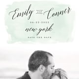 "An Angle" - Save the Dates in Seafoam by Susan Brown - Close-Up