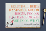 "You In or What?" - Save the Dates in Tangerine by hi-lighter inc. - Front