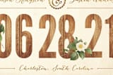 "Derby" - Save the Dates in Wood by Paige Rothhaar - Close-Up
