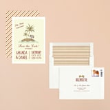 "Flip Flops Required" - Save the Dates in Rust by BeachPaperCo - Assembled