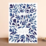 "Wildflower Floral" - Save the Dates in Navy by Katharine Watson - Front