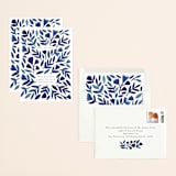 "Wildflower Floral" - Save the Dates in Navy by Katharine Watson - Assembled