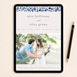 "Wildflower Floral" - Save the Dates in Navy by Katharine Watson - FREE Wedding Website