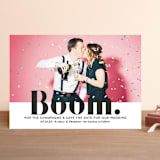 "BOOM Pop the Champagne" - Save the Dates in Midnight by Erika Firm - Front