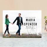 "Bold Reminder" - Save the Dates in Charcoal by Katie Wahn - Front