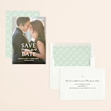 "XOXO" - Save the Dates in Snow by Carolyn MacLaren - Assembled