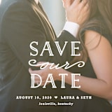 "XOXO" - Save the Dates in Snow by Carolyn MacLaren - Close-Up