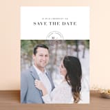 "Simple Stamp" - Save the Dates in Ivory by Becca Thongkham - Front