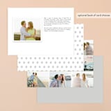 "Casual Calligraphy" - Save the Dates in Ivory by Melissa Egan of Pistols - Back of Card