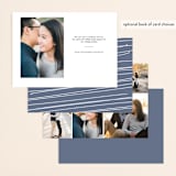 "Mag Spread" - Save the Dates in Cloud by Kate Ross - Back of Card