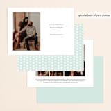 "Meet in the Middle" - Save the Dates in Sky by Lauren Chism - Back of Card