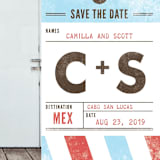 "Pack Your Bags Destination" - Save the Dates in Across the Pond by WHALEN - Close-Up