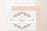 "Striped Sweet Nothings" - Save the Dates in Romantic by Tanya Lee of Frooted Design - Assembled