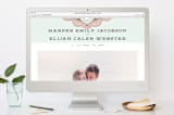 "Striped Sweet Nothings" - Save the Dates in Romantic by Tanya Lee of Frooted Design - FREE Wedding Website