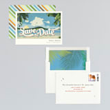 "Vintage Tropical" - Save the Dates in Vibrant by Rebecca Bowen - Assembled