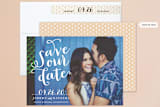 "Swirly" - Save the Dates in Snow by Roxy Cervantes - Assembled