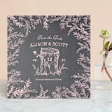 "Woodland Romance" - Save the Dates in Blush by Paige Rothhaar - Front