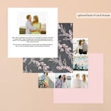 "Woodland Romance" - Save the Dates in Blush by Paige Rothhaar - Back of Card